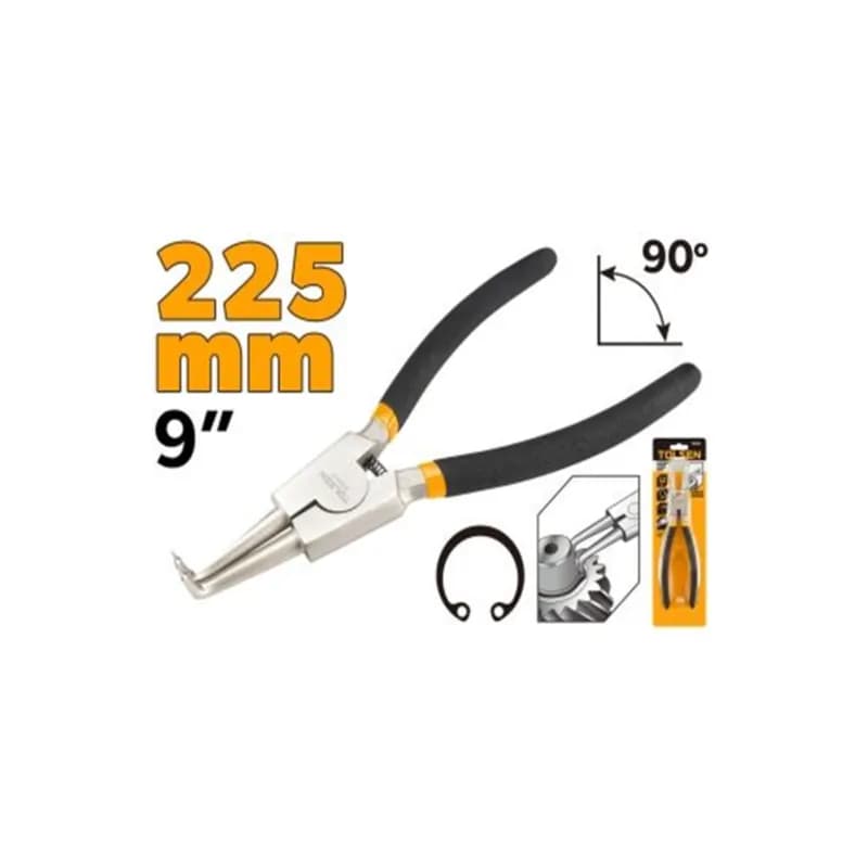 Kliješta za vanjske sigurnosne prstenove, kriva 235mm, 9"