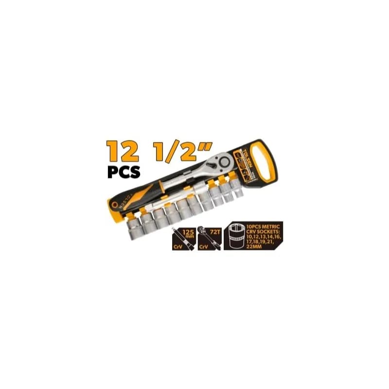 Set račne sa nasadnim ključevima, 12 dijelova 1/2"