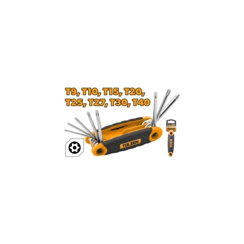 Set preklopnih torx ključeva, 8 dijelova T9-T40