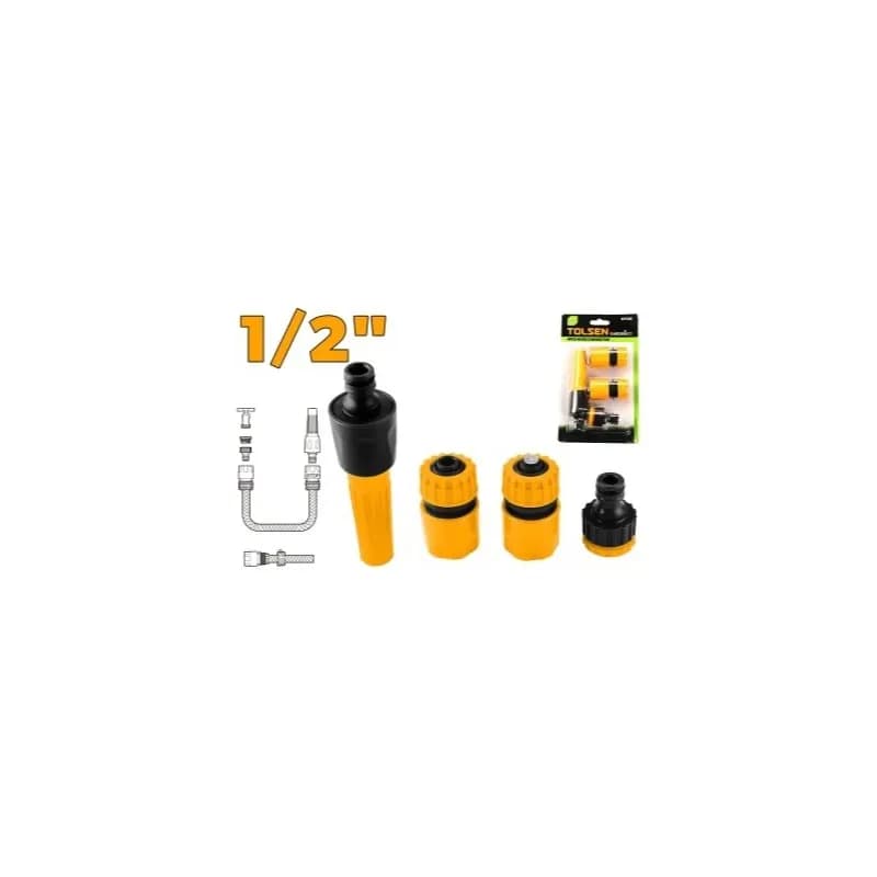 Set priključaka za crijevo, 4 dijela 1/2"