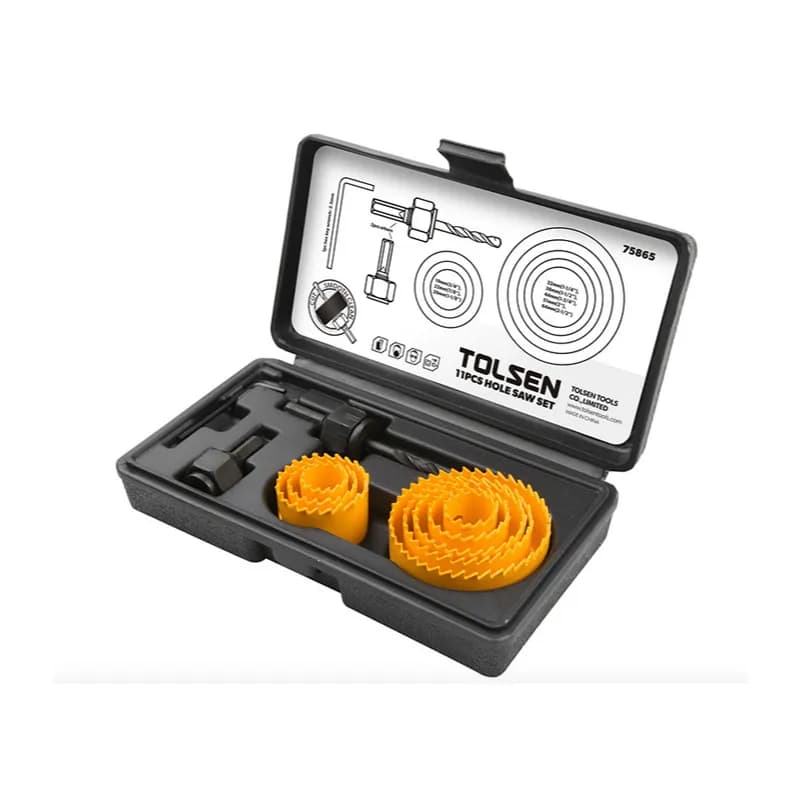 Set kruna za bušenje, 11 dijelova 3/4"-2-1/2"
