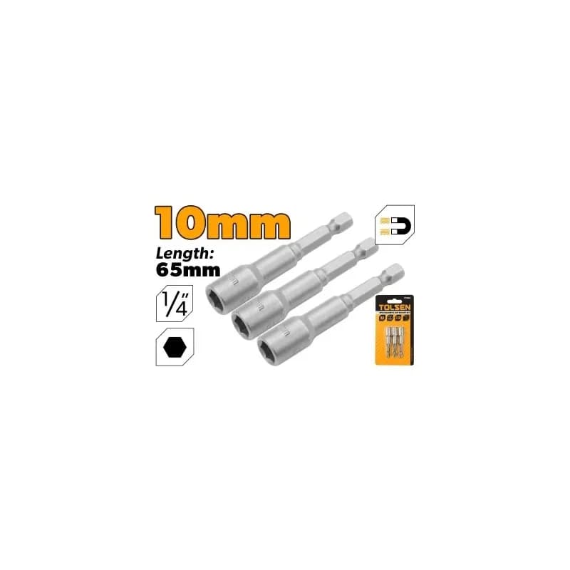 Set magnetnih nasadnih ključeva, 3 dijela 10mm