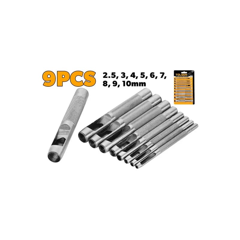 Set probijača za kožu, 9 dijelova 2.5-10mm