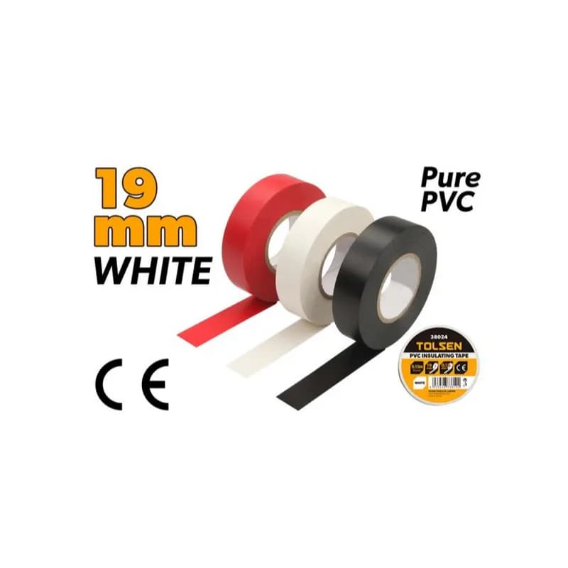 PVC izolir traka 19mm (bijela)