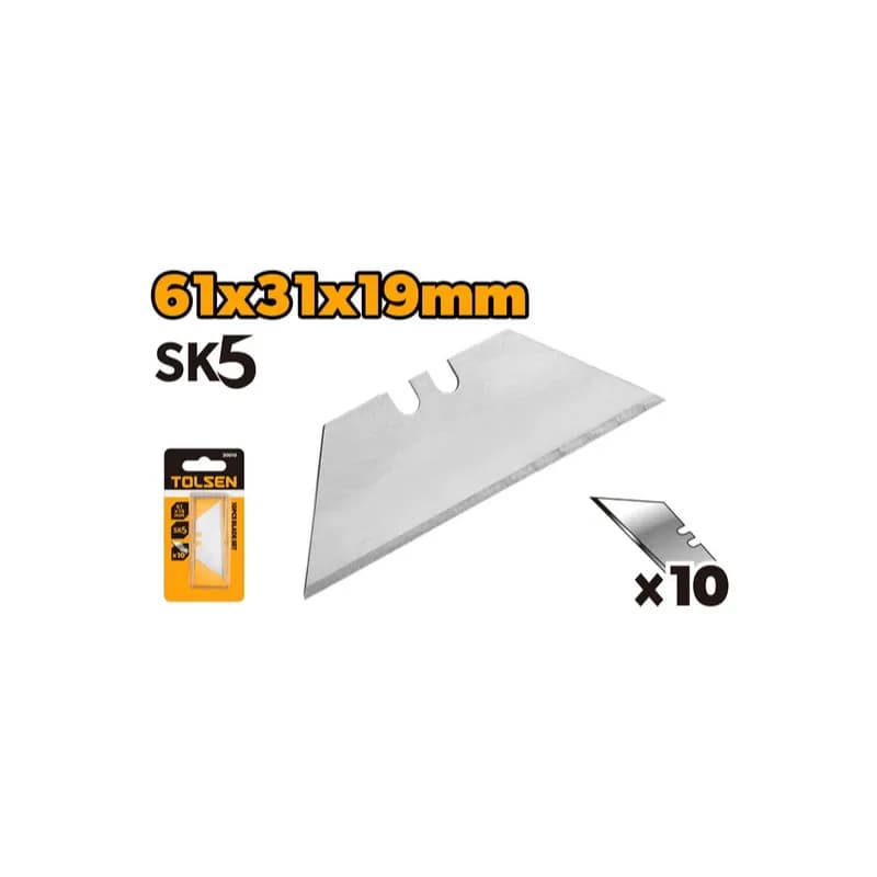 Set sječiva, 10 komada 61x31x19mm